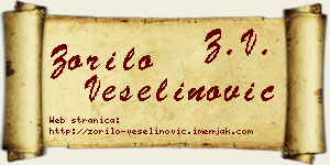 Zorilo Veselinović vizit kartica